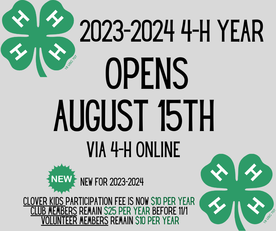 2023-2024 4-H YEAR OPEN
